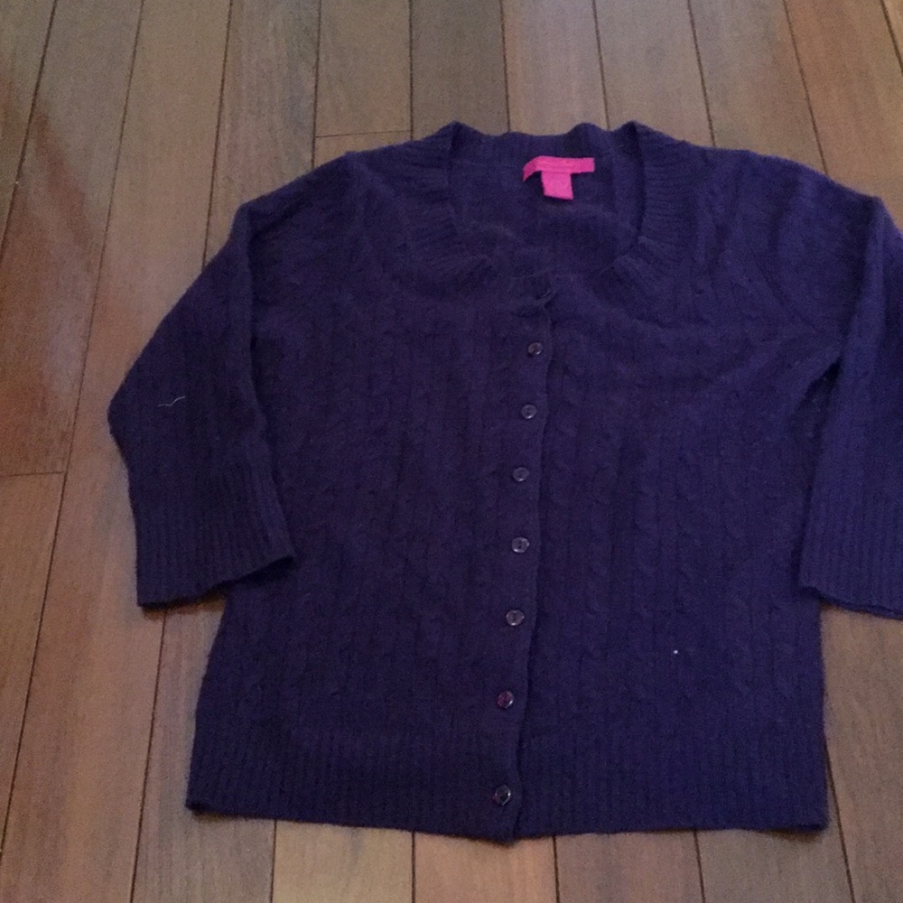 100 Cashmere Button Down Sweater - image 1